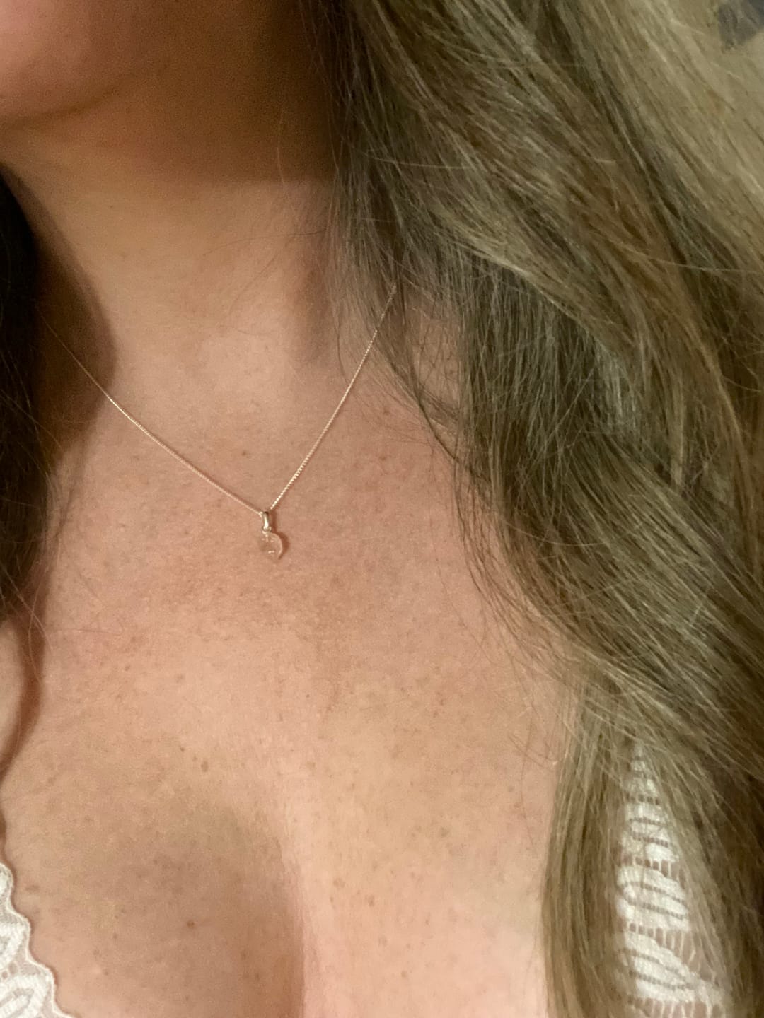 Customer photo review of Berlock Rå Mini Rosenkvarts Silver