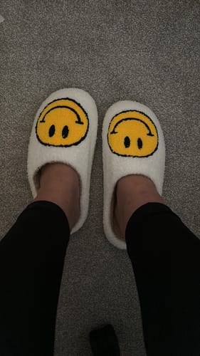 Customer photo review of Happy Face Slippers