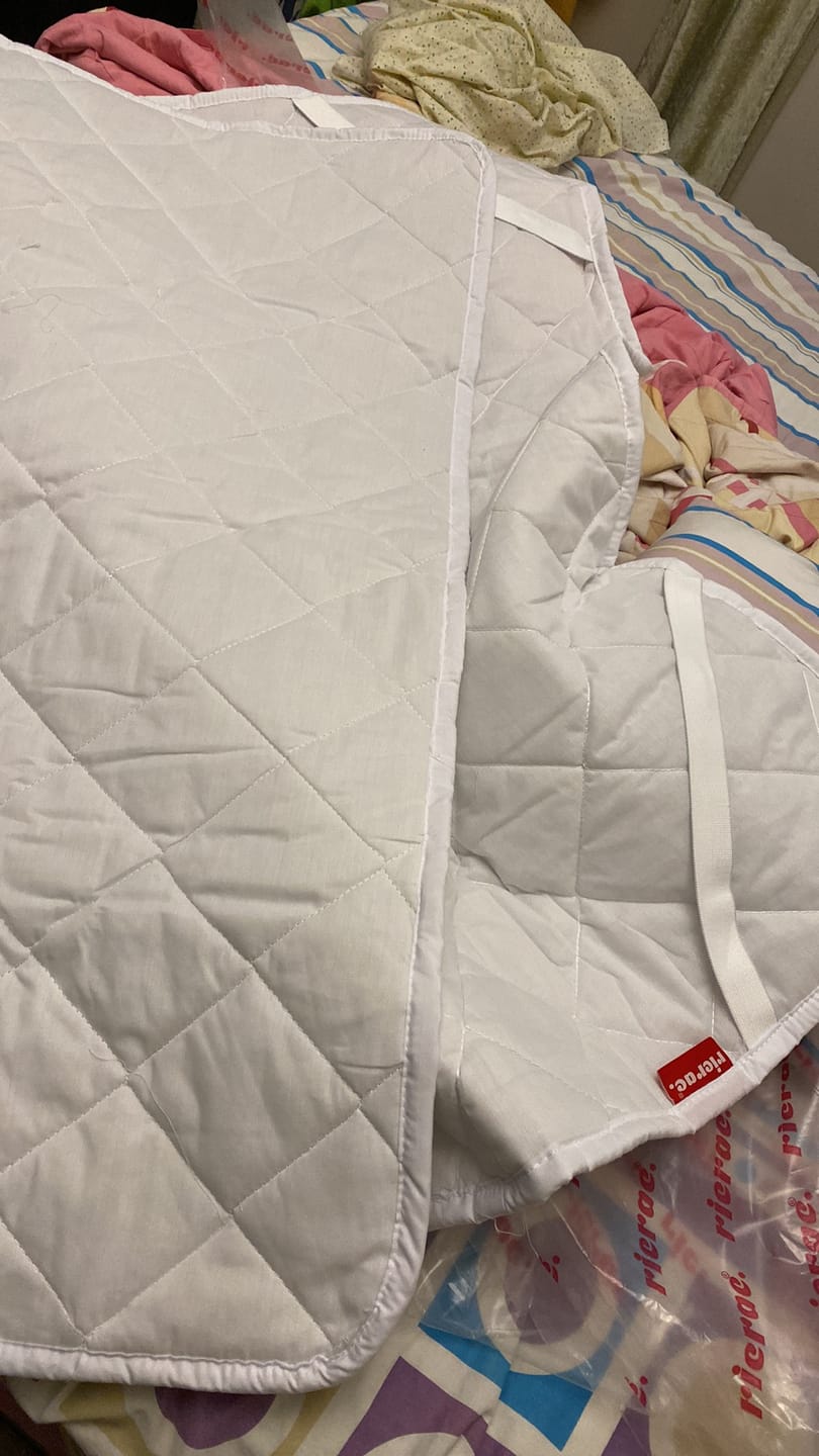 Customer photo review of Fiber Mattress Protector- All around Rubber Band