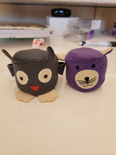 Customer photo review of Noomi Squeezibo & Squeezibo Animal Fabric Stress Ball Fidget