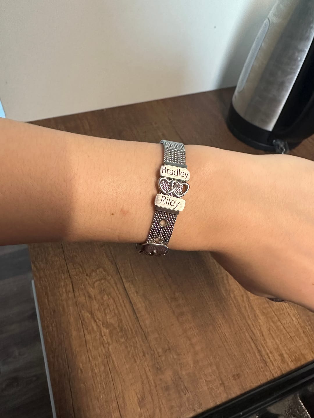 Customer photo review of Mesh bracelet silver