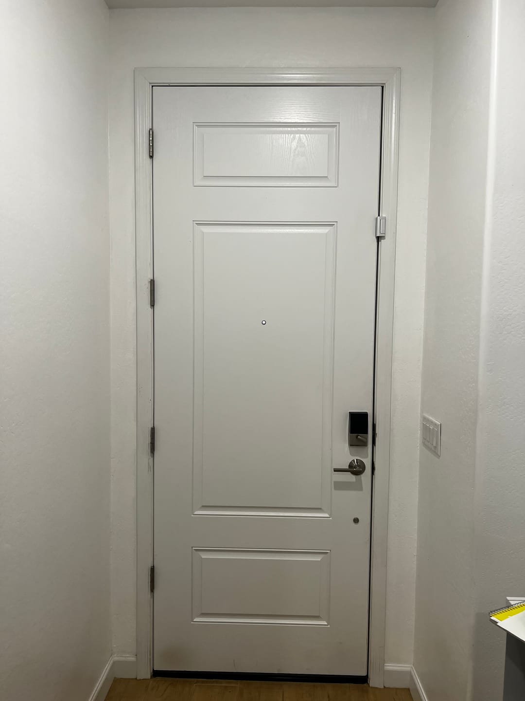 Customer photo review of Clear Arched Top Glass and Frame Kit (Fanlite 24" x 12" Frame Size)