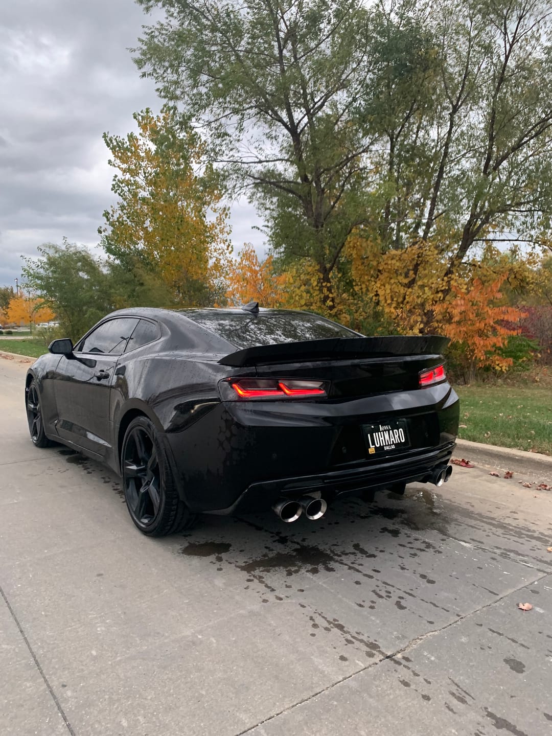 Customer photo review of 6th Gen Camaro Track Package Rear Trunk Spoiler Wing