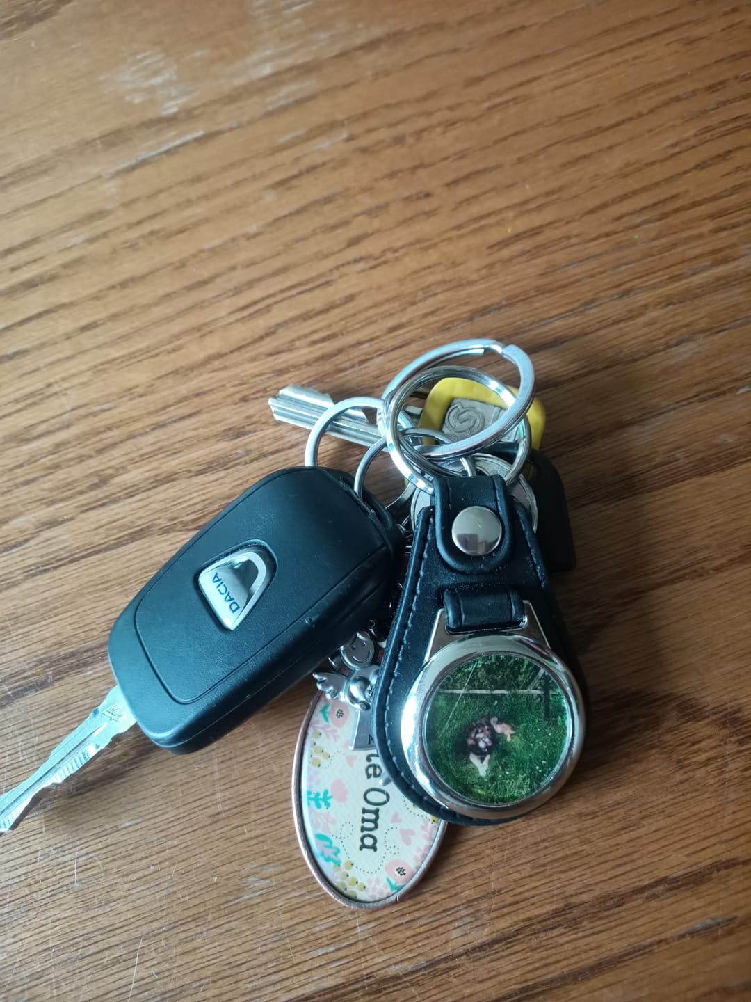 Customer photo review of Schlüsselanhänger-Bundle Leder 3x dein Foto für nur 29,90 €