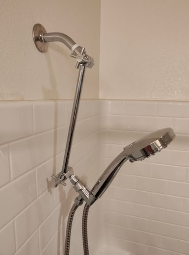 Customer photo review of Adjustable Shower Arm