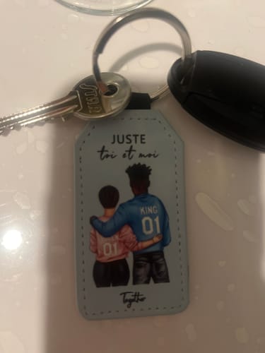 Customer photo review of Couple - Porte-clés personnalisé