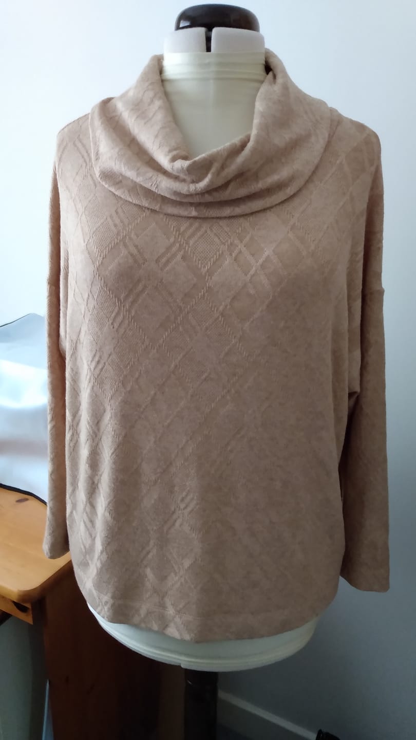 Customer photo review of Soft Melange Jacquard Knit Fabric