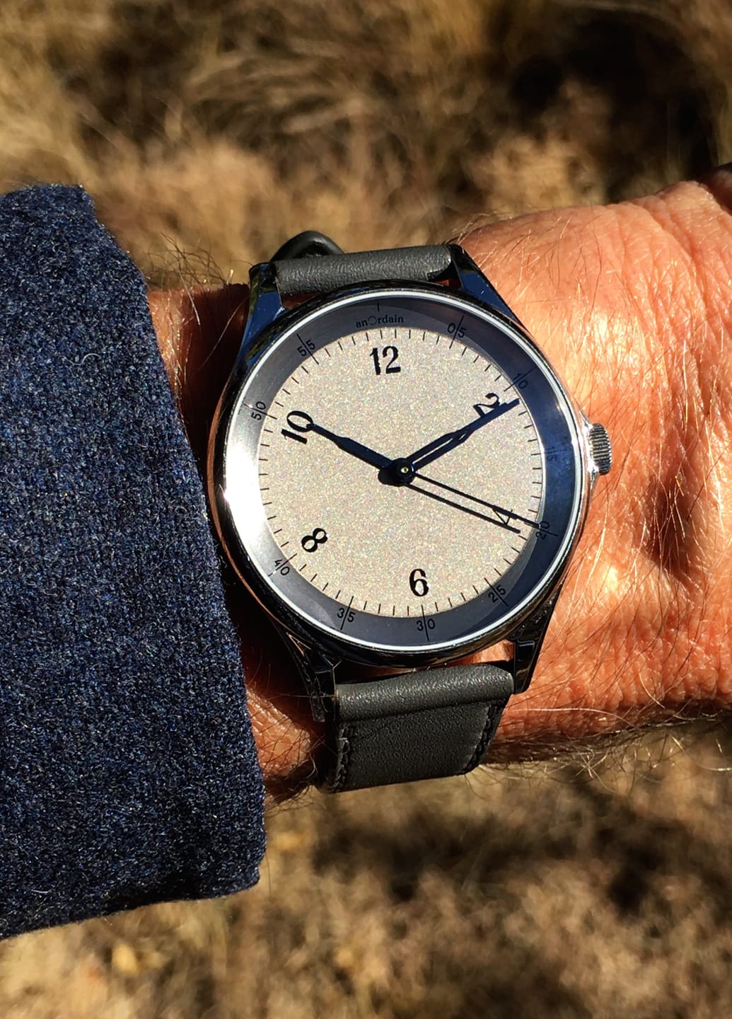 Customer photo review of Steel Grey Calfskin