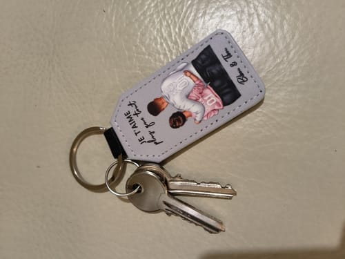 Customer photo review of Couple - Porte-clés personnalisé