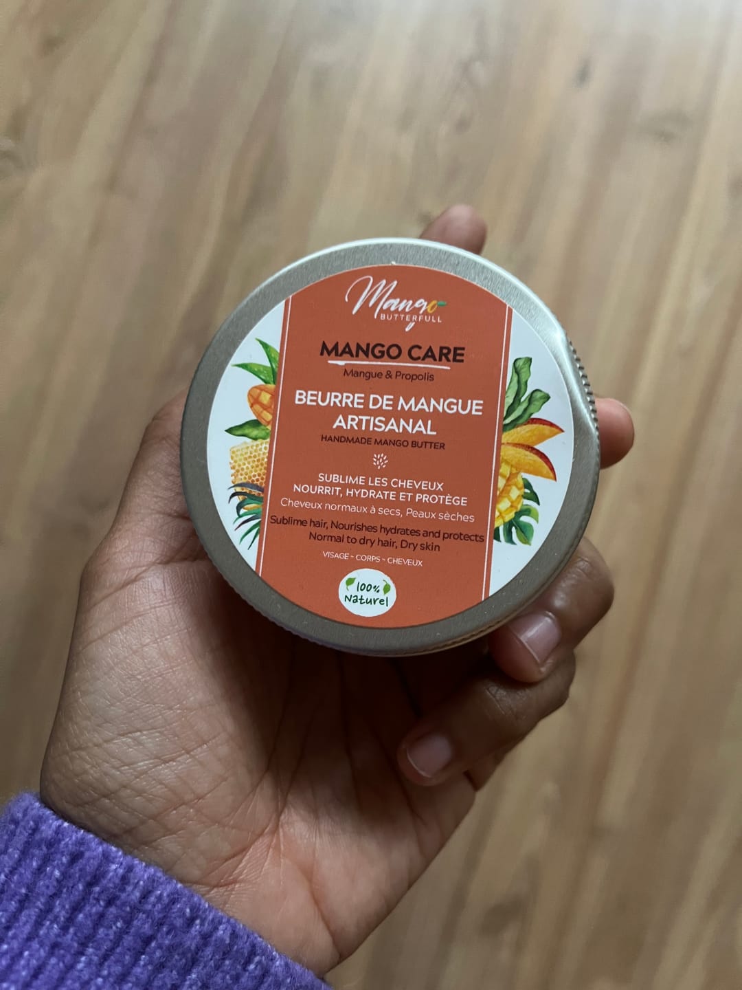 Customer photo review of Beurre de mangue artisanal CARE