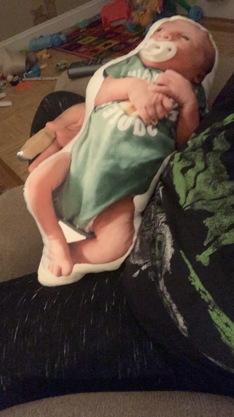 Customer photo review of Photo Birth Pillow
