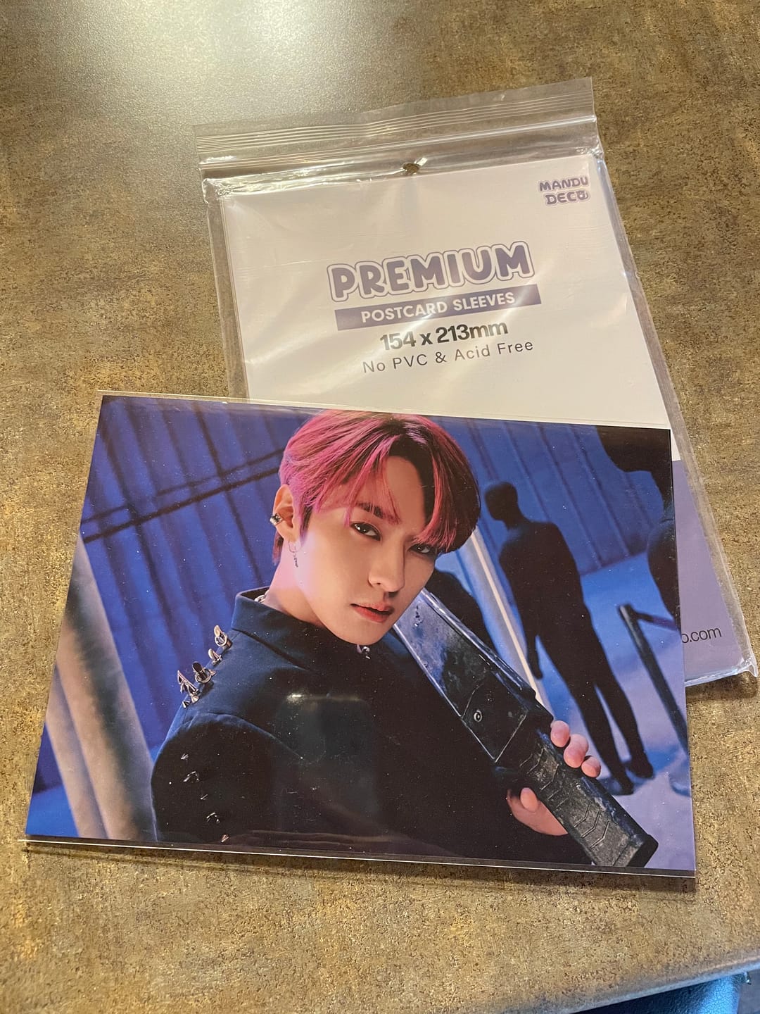 Customer photo review of PREMIUM POSTCARD SLEEVES - INDIGO VERSION (154x213MM)