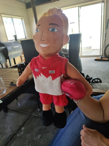 Customer photo review of Turn Selfie into Plush Dolls