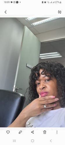 Customer photo review of Brandy Water Wave Fringe 10"