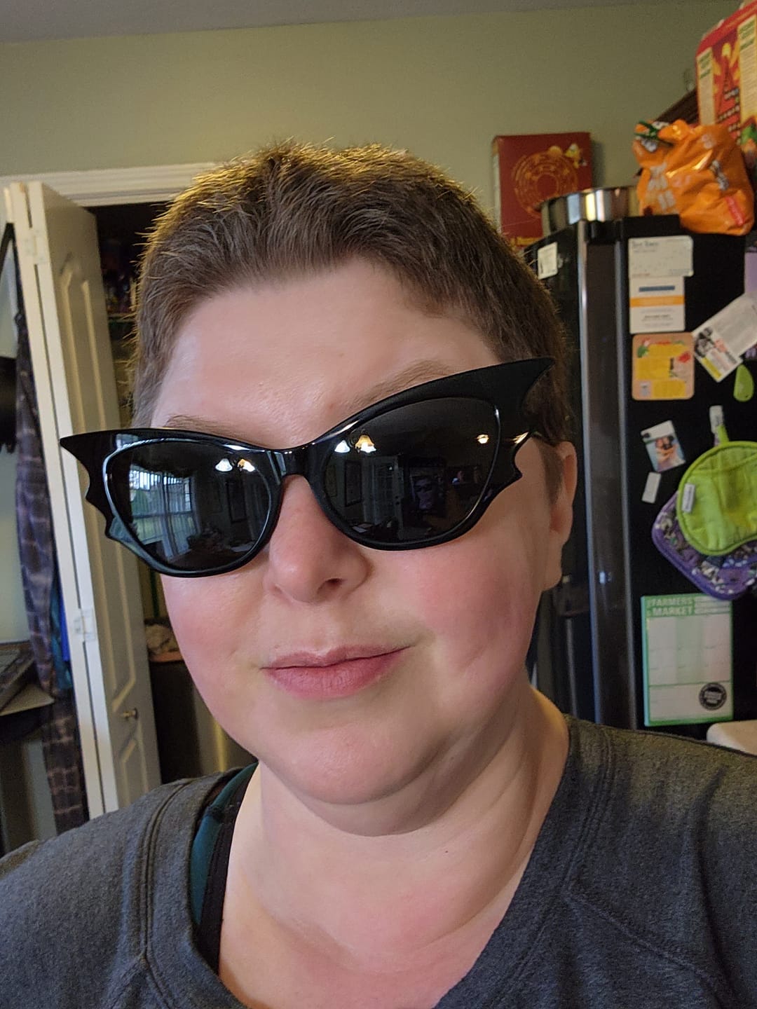 Customer photo review of Vamp Batwing Sunglasses in Black