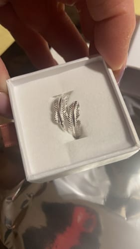 Customer photo review of Feather From An Angel Ring