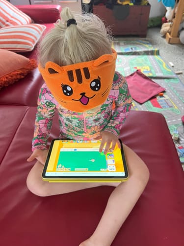 Customer photo review of Bandou: Award-Winning Kids Headphones