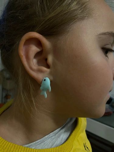 Customer photo review of Kletshuts™ Søde Øreringe Med Dyrebid