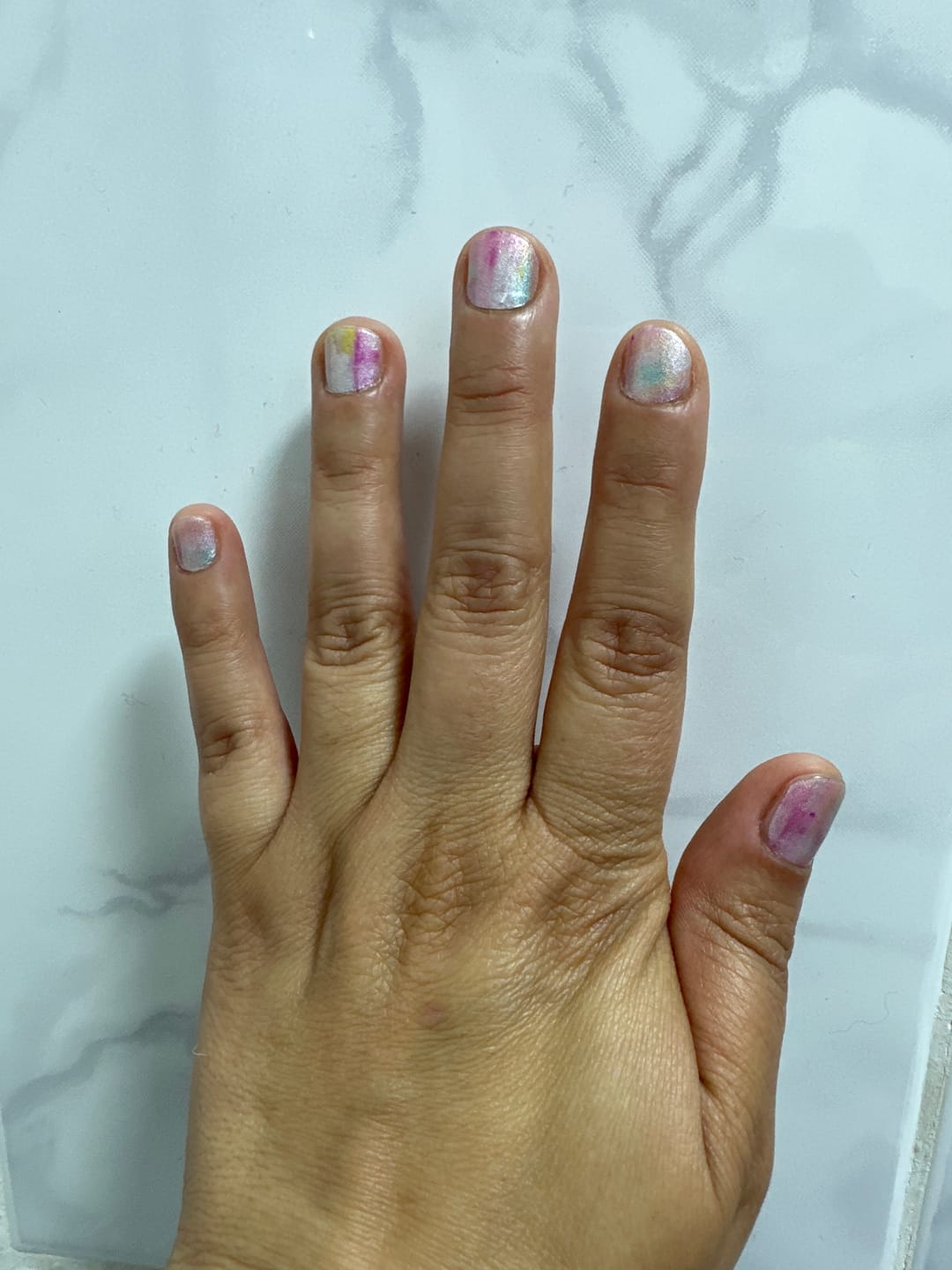 Customer photo review of Turmalina Sandía | Stickers de Esmalte