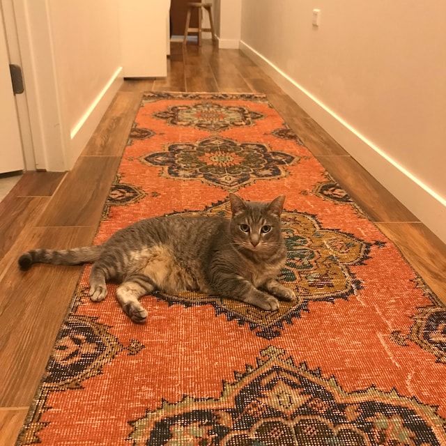 Customer photo review of Rug Pad, Non-Slip Area Carpet Pad, Extra Thick Grip Pad Protective Cushioning Pad for Hard Surface Floors