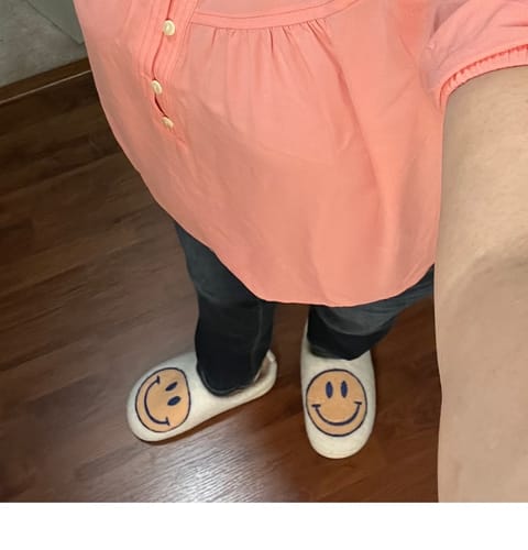 Customer photo review of Happy Face Slippers