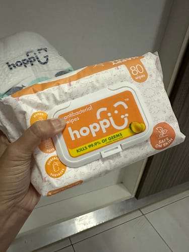 Customer photo review of Baby Antibacterial Wipes (80s' x 3)