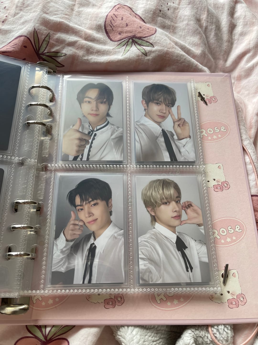 Customer photo review of PREMIUM PHOTOCARD SLEEVES - PINK VERSION (61x91MM)