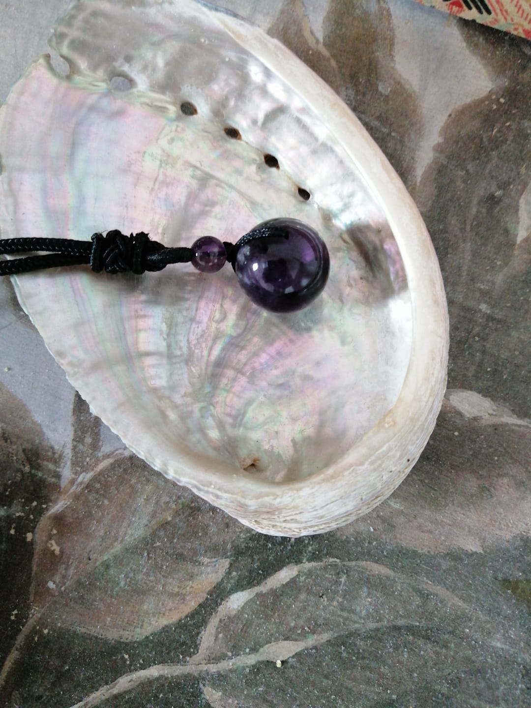 Customer photo review of Collier d'Améthyste