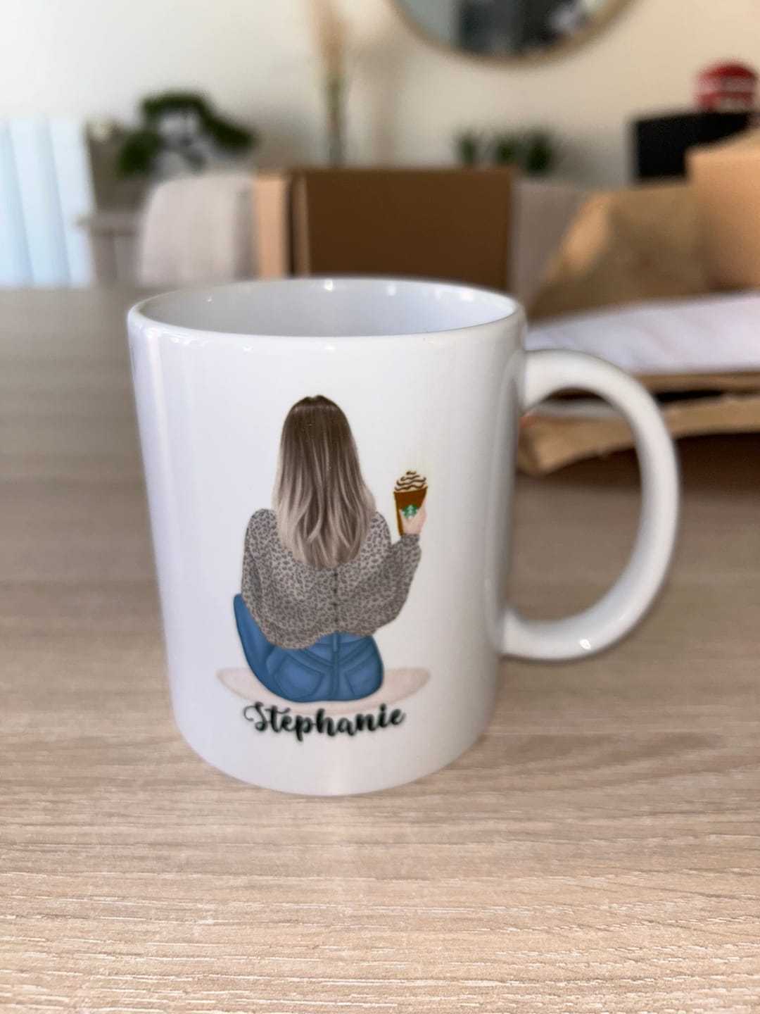 Customer photo review of Mug Personnalisé - Femme