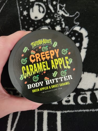 Customer photo review of Creepy Caramel Apple Body Butter