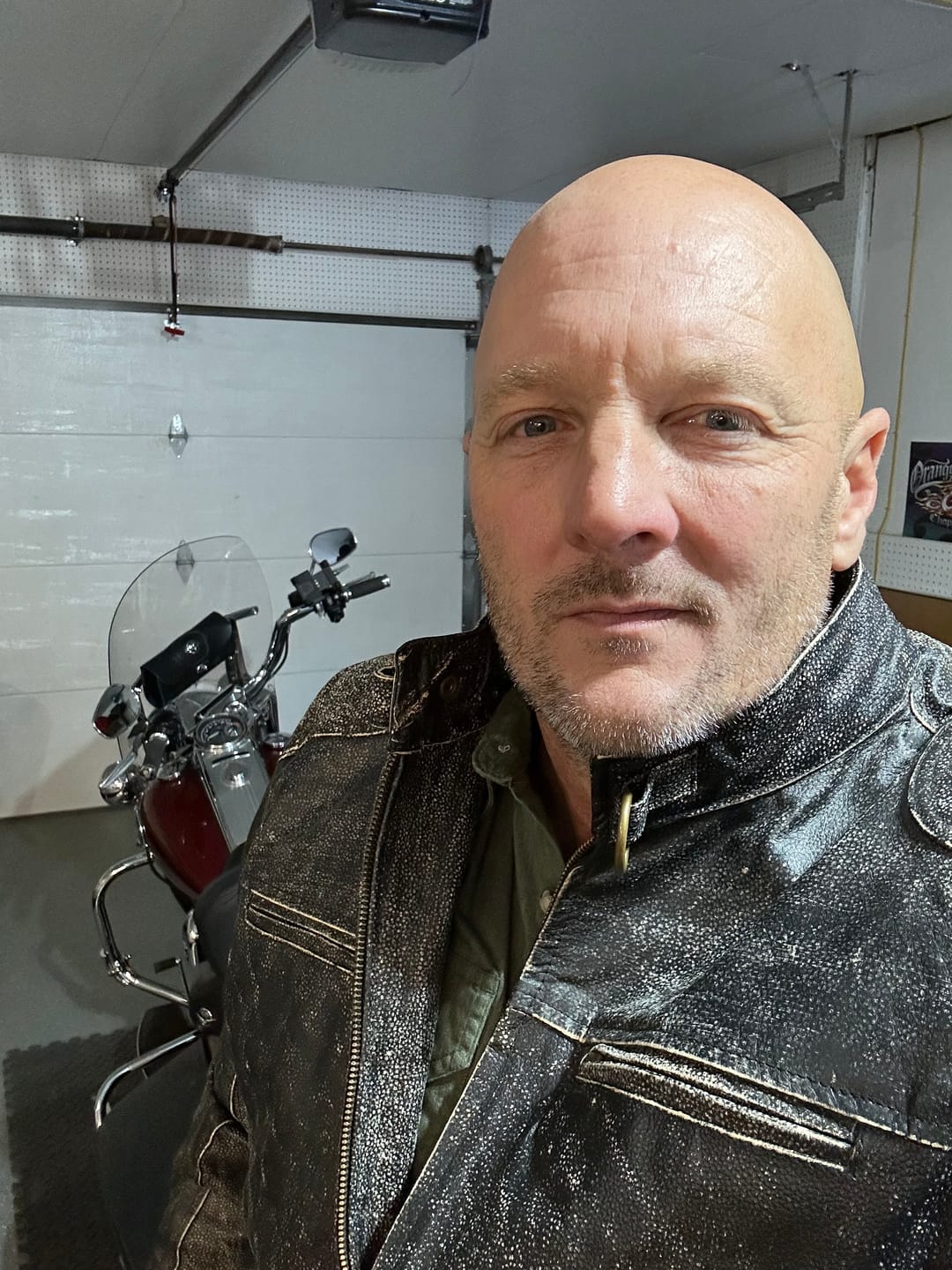 Customer photo review of Vintage Buffalo Leather Jacket