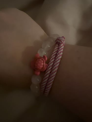 Customer photo review of "Turtle" tracking bracelet