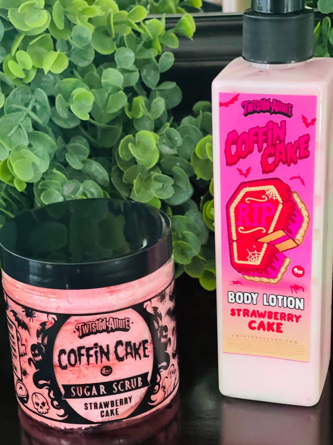 Customer photo review of Coffin Cake Body Lotion (Strawberry Cake)