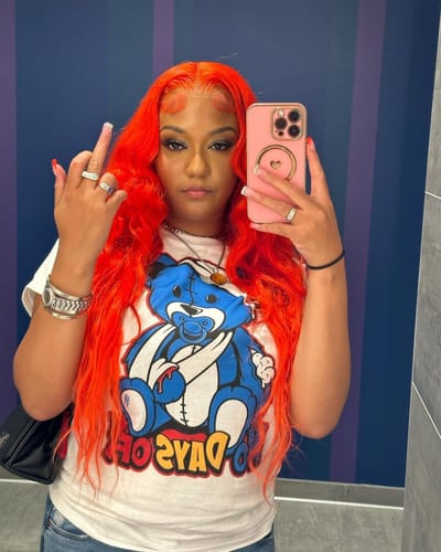 Customer photo review of Brilliant Orange 12s DopeSkill T-Shirt Sorry I've Been Trappin Graphic