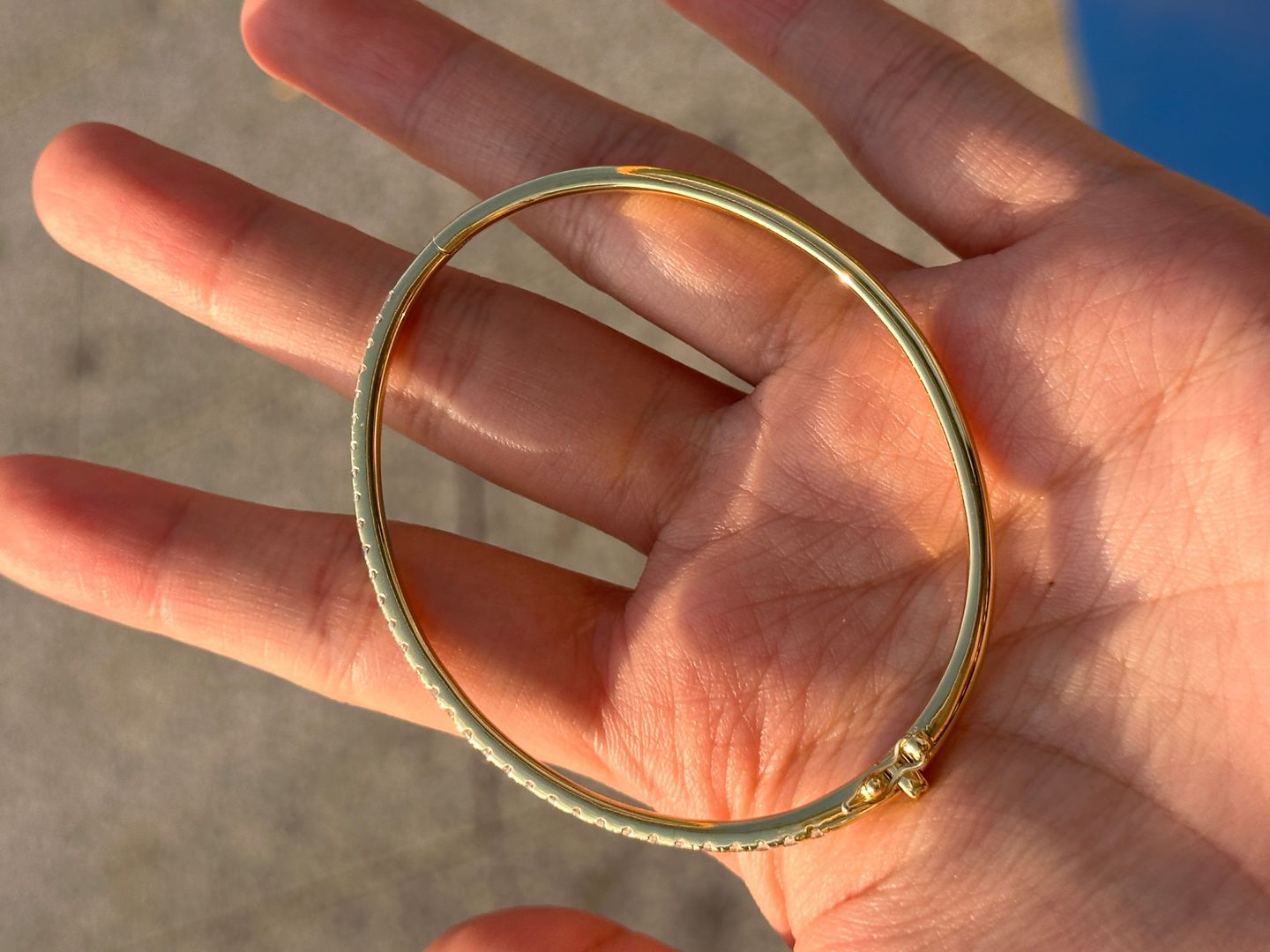 Customer photo review of Louily Noble Round Cut Tennis Bracelet For Women