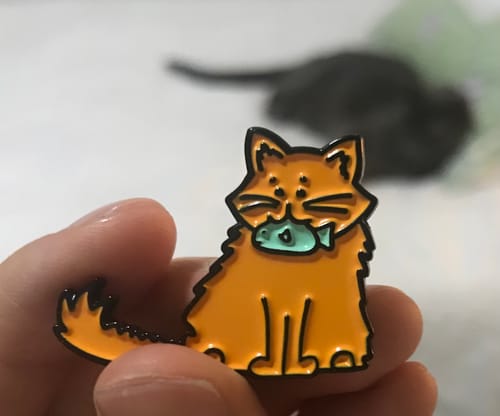 Customer photo review of Custom Enamel Pins