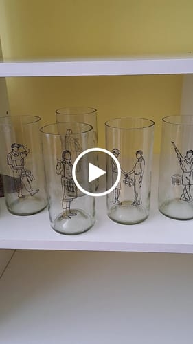 Customer video review of Army Glass - Juego de 6 vasos