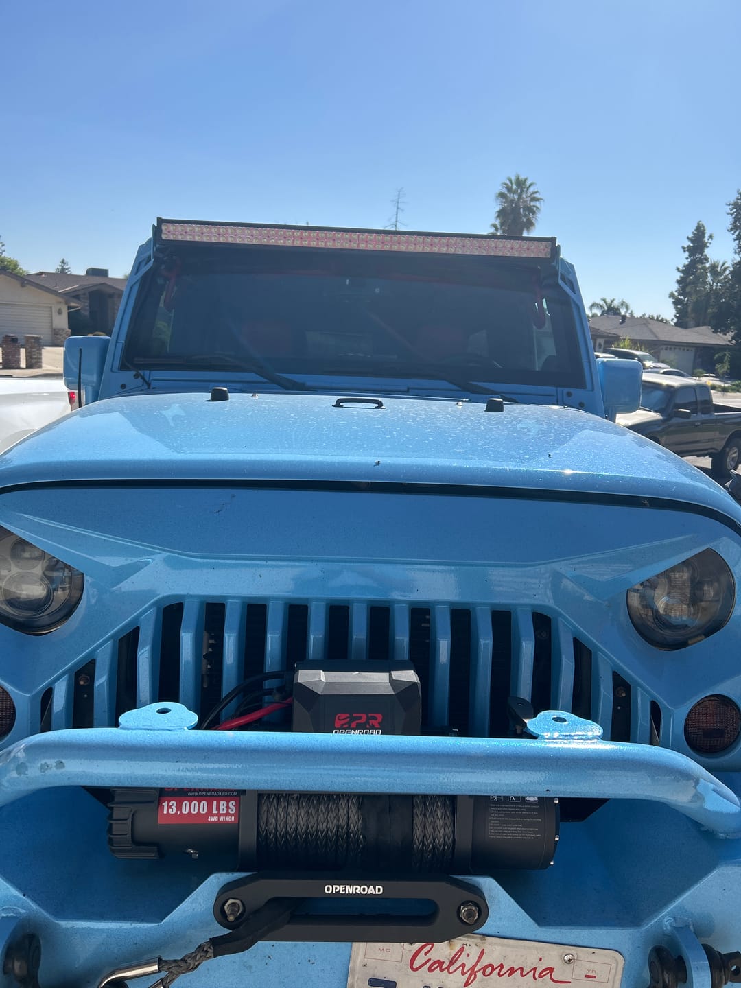 Customer photo review of OPENROAD 13,000 lbs Winch with Synthetic Rope - Panther Series 2s