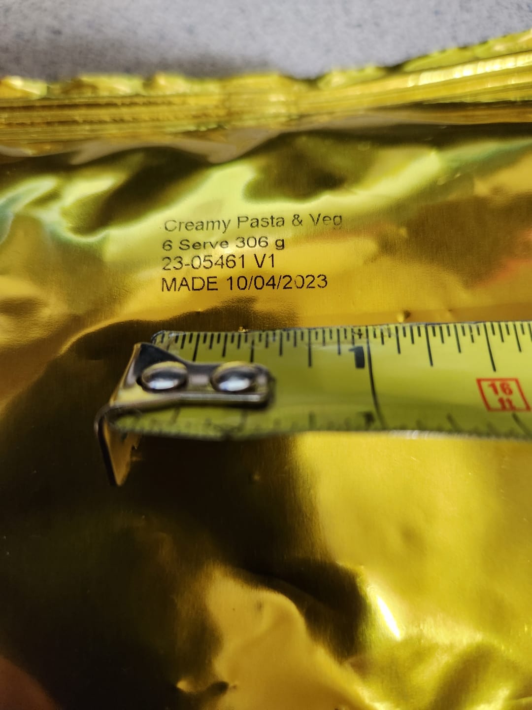 Customer photo review of 120 Serving Freeze Dried Vegetable Bucket