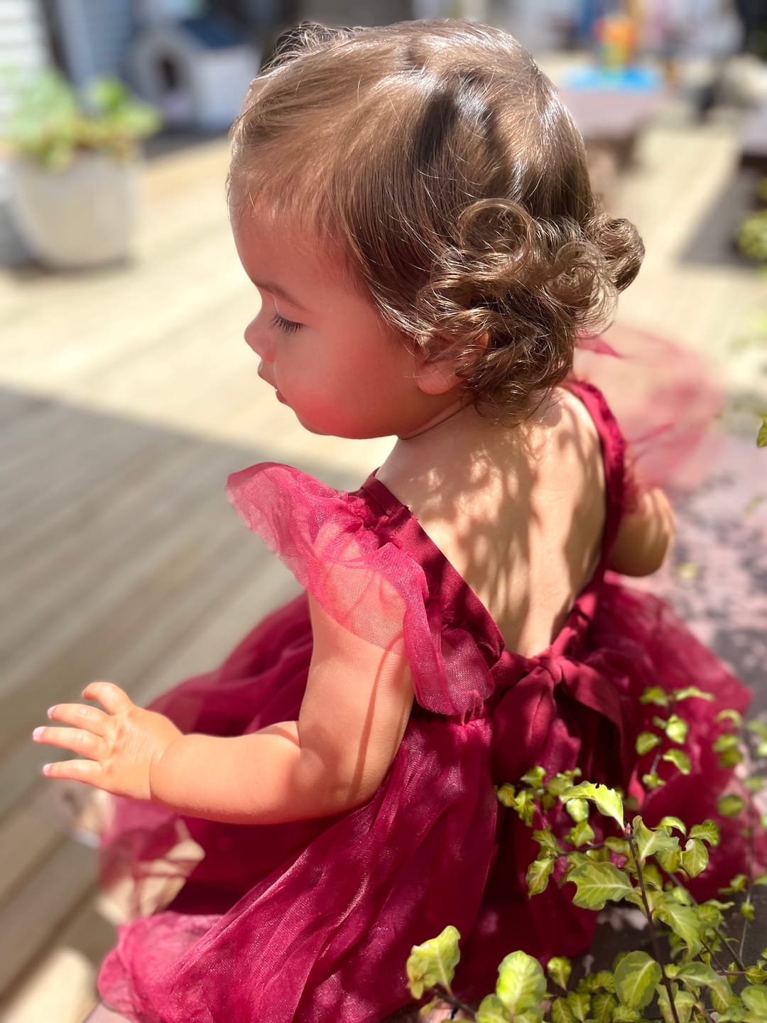 Customer photo review of Scarlett Tutu Dress - Cherry Red