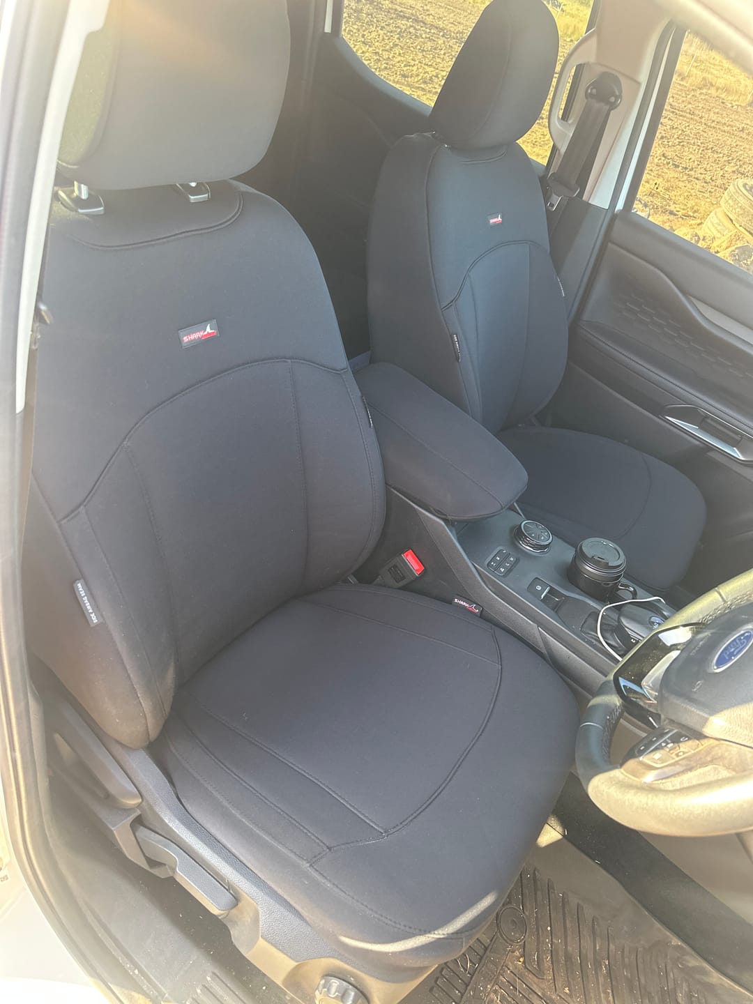 Customer photo review of Sharkskin PLUS Neoprene Seat Covers for Ford RANGER NEXT-GEN XLT