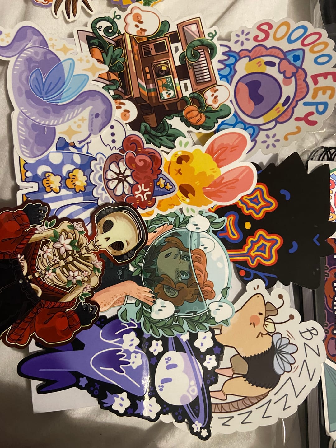Customer photo review of Sticker Mystery Packs!