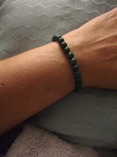 Customer photo review of BRACELET ANTI DOULEUR MALACHITE