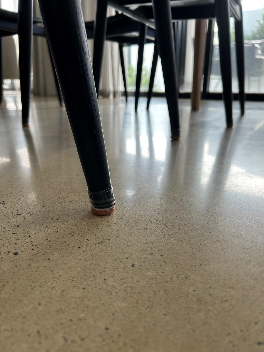 Customer photo review of Groovy Chair Leg Protector Glides - 32x Pack