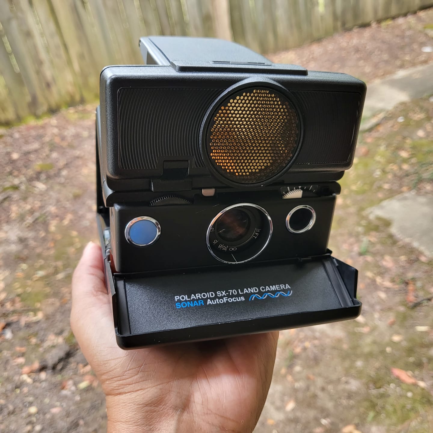 Customer photo review of Polaroid SX-70 Sonar Autofocus Black Folding Instant Film Camera
