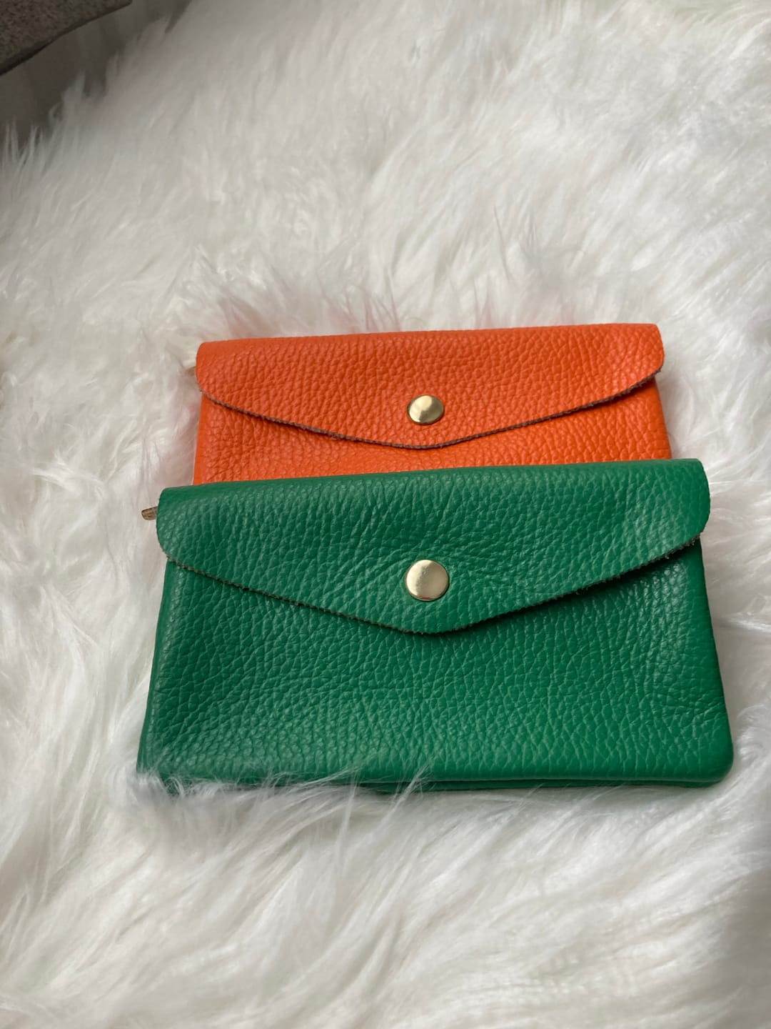 Customer photo review of Medium Popper Leather Purse