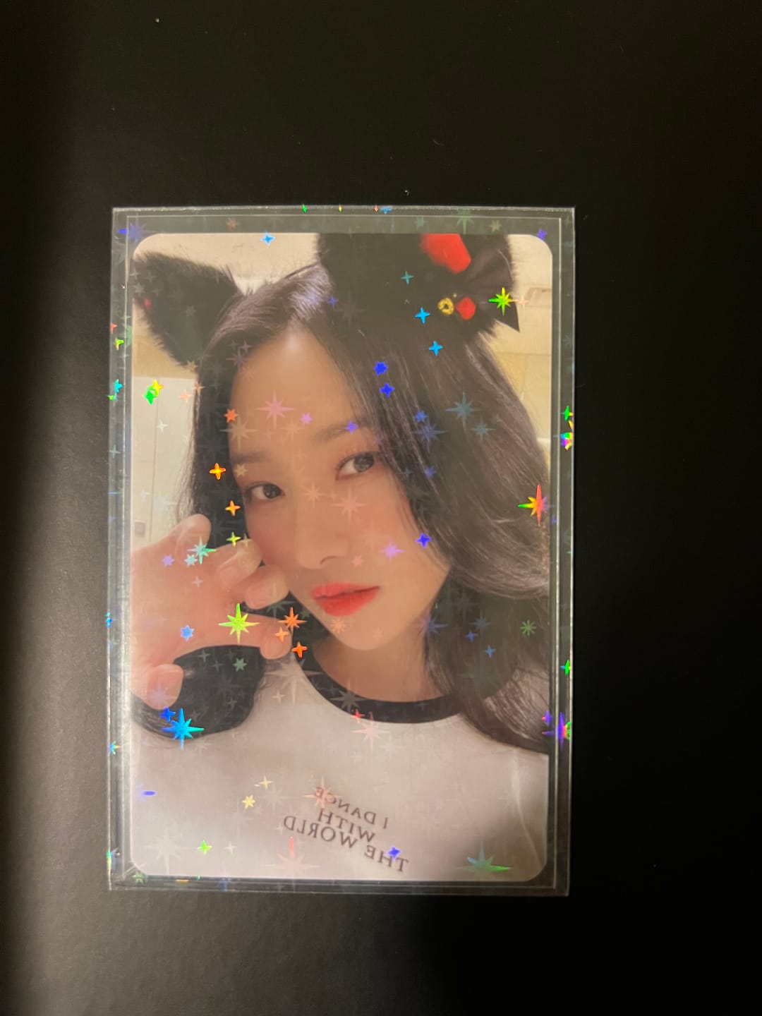 Customer photo review of PREMIUM HOLOGRAPHIC PHOTOCARD SLEEVES - STAR VERSION