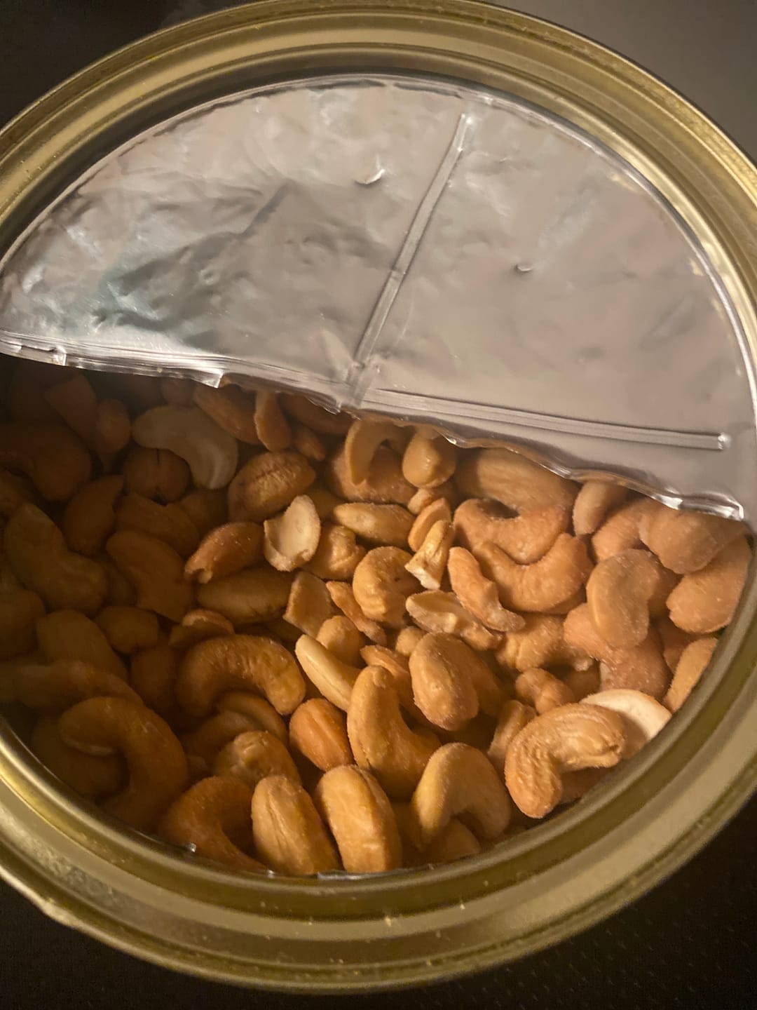Customer photo review of Jumbo Salted Cashews