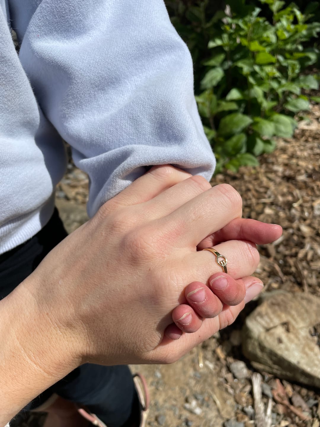 Customer photo review of Jump Stop Gold Ring