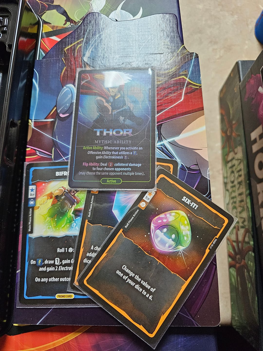 Customer photo review of Clear Matte Standard American Card Sleeves